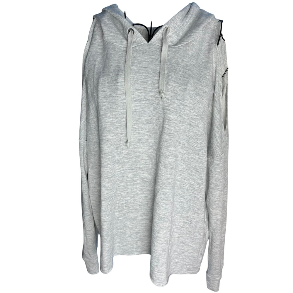 5/$25 American Eagle Outfitters Soft & Sexy Gray Hoodie Long Sleeve S Open